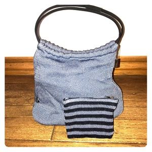 ✨sale✨Blue Knit Purse and Wallet!